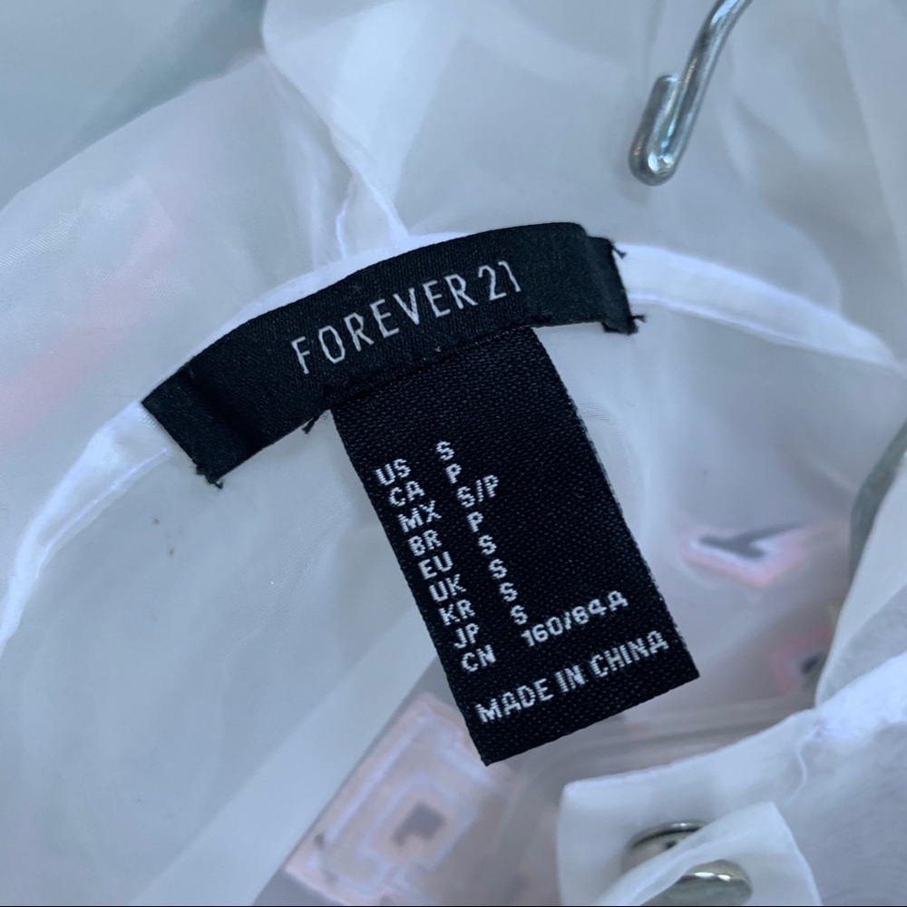 Transparent Embroidered Mixed Emotions Jacket - Picture 5 of 5